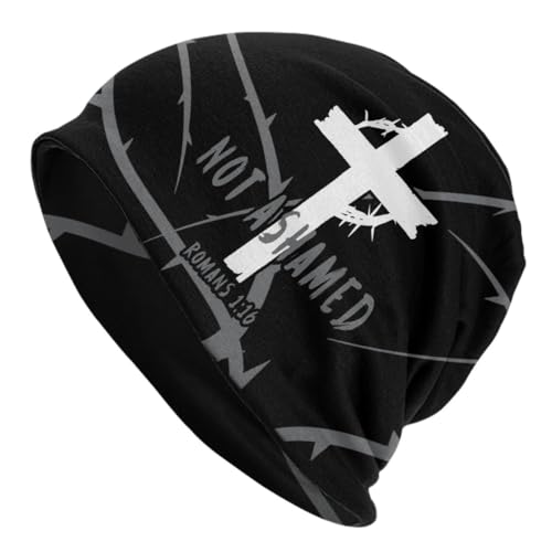 Cross is A Christian Religious Symbol Fashion Hat,Stretchy Knit Beanies for Men Women Winter Hat Hedging Caps Black