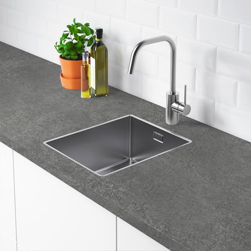 Decoroom Papier Adhesif pour Meuble 40 × 500 cm Adhésif Meuble Gris Foncé Mat Papier Peint Adhesif Autocollant Aspect Béton Film Vinyle Imperméable Décoratif Cuisine Salon Chambre à Dormir – vue 9
