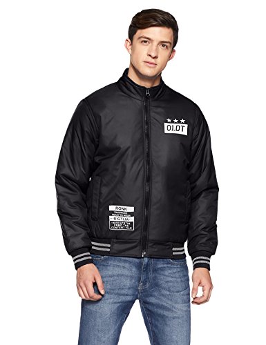 Qube by Fort Collins Men's Bomber Jacket (14253_L_Black)