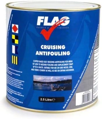 FLAG Cruising Antifouling Paint Steel White 2.5 Ltr