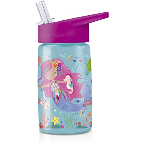 Crocodile Creek- Tritan Bottle/Mermaid Fiambreras, Multicolor, 1 Unidad (Paquete de 1)...