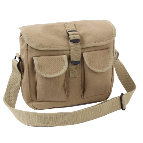 Rothco Canvas Utility Shoulder Bag, Khaki, 10"x8"x7