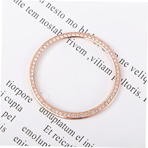 Anillo protector rosa dorado para Watch con 3 piezas de bisel antiarañazos 7