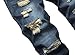 Men's Slim-fit Stretch Denim Jeans Featuring a Ripped Stretch Regular Pants. Suitable for Fashion outings, Business Negotiations, Holiday Parties, and Outdoor Trips. Easy to Match with Various Tops.