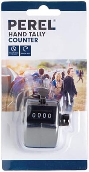 Perel Compteur Manuel à 4 Chiffres pour l'enregistrement des visiteurs, idéal pour Les événements, foires, Tournois Sportifs et inventaires, Convivial et sans Piles - 2
