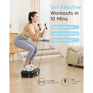 FLYBIRD Vibration Plate Exercise Machine, 120 Adjustable Speed High Intensity Vibration for Muscle Toning Weight Loss Lymphatic Drainage, Full Body Workout Vibration Plate Ideal for Fitness & Recovery FLYBIRD Vibration Plate Exercise Machine 120 Adjustable Speed High Intensity Vibration for Muscle Toning Weight Loss Lymphatic Drainage Full Body Workout Vibration Plate Ideal for Fitness Recovery