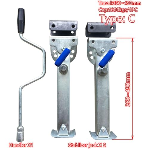 Stabilizator podnośnika nożycowego do przyczepy kempingowej, regulowany narożnik 350-490 mm, stabilne podparcie, wytrzymałe nogi parkingowe dla przyczep kempingowych