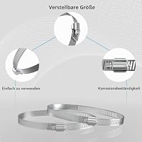 Aygrochy PVC Abluftrohr ø150mm, 6m Alurohr Flex-Schlauch Abluftschlauch mit 2 Schlauchschelle Edelstahl für Mobile Klimaanlage, Trockner, Abluftventilator, Abzugshaube, Belüftungssystem – Ansicht 3