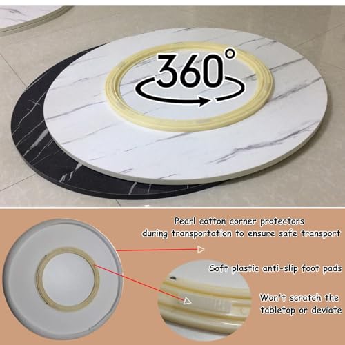 Plateau tournant Lazy Susan en bois – Spacieux, durable pour salle à manger, garde-manger, organisation de salle d'artisanat