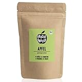 BIO Apfel gefriergetrocknet: 100g Getrocknete Äpfel ohne Zucker – Gefriergetrocknete Früchte – Apfelchips ohne Zucker – Getrocknete Früchte NutriPur