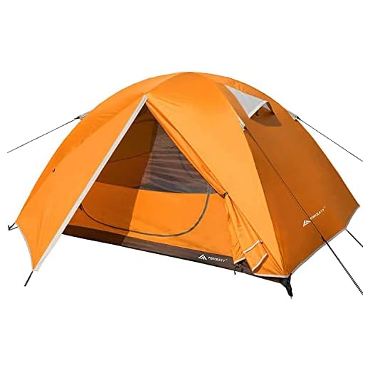 Forceatt Tienda De Campaña 3 Personas, con 100% A Prueba De UV/Viento/Impermeable, Tienda de Techo de Doble Capa Portátil Ultraligera, para Trekking, Camping, Playa, Aventura Etc
