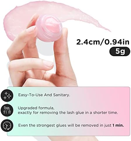 LASHVIEW Eyelash Extension Remover Cream, Special LILY Flavor Cream, Lash Extension Remover Cream Low Irritation Cream for Sensitive Skin,5g