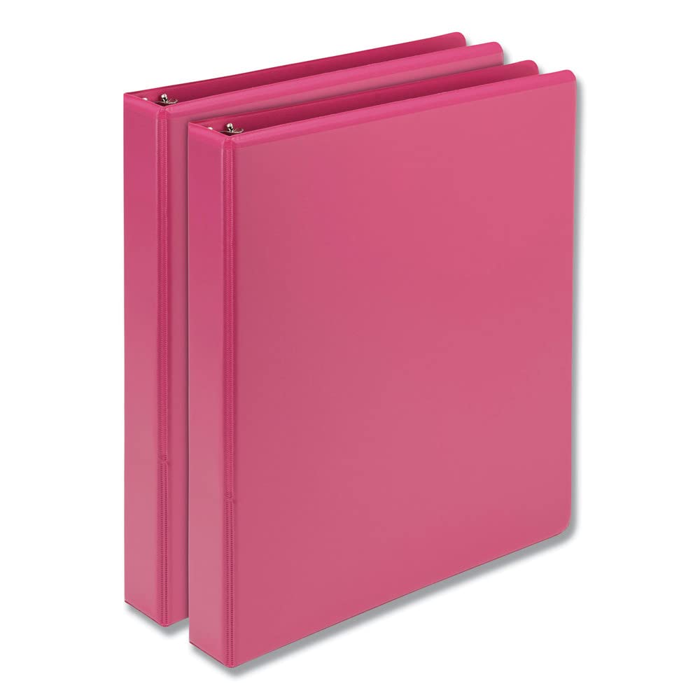 Samsill U86376 Presentation View Binder 1'' Capacity Berry 2/Pack