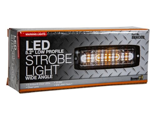 Buyers Products 8890302 5 Inch Amber/Clear Ultra Thin Strobe Light by Buyers Products Company - Used condition - Image 6