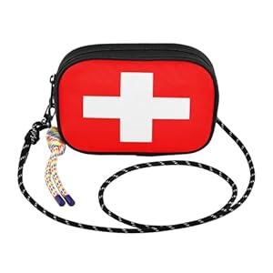 GuoChe West Crossbody Geldbörse Damen Beauty mit Kreditkartenfächern Schultertasche Take a walk, Nationalflagge der Schweiz, Einheitsgröße