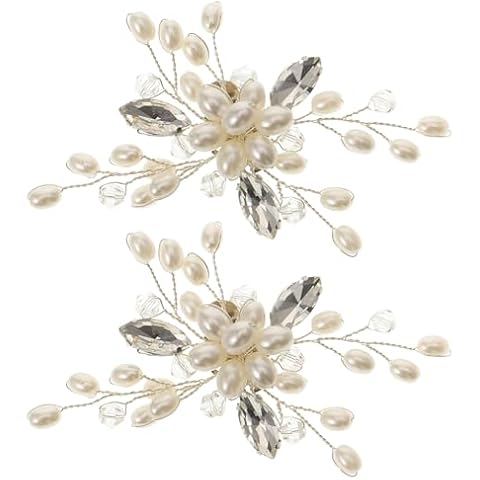 STOBOK Pearl Shoe Buckle Crystal Clips Cover