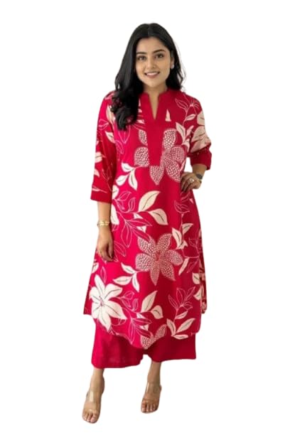 Image of Fashion Basket Wedani Cotton Printed Kurta Set for Women