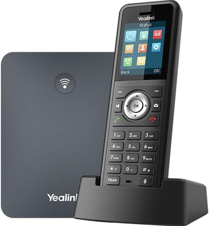 W79P IP Phone - Cordless - Corded - DECT, Bluetooth - Wall Mountable, Desktop - Black, Classic Gray