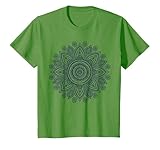 Mandala Sagrado Fractal Geometría Arte Buen Vibe Yoga Mujeres Hombres Camiseta