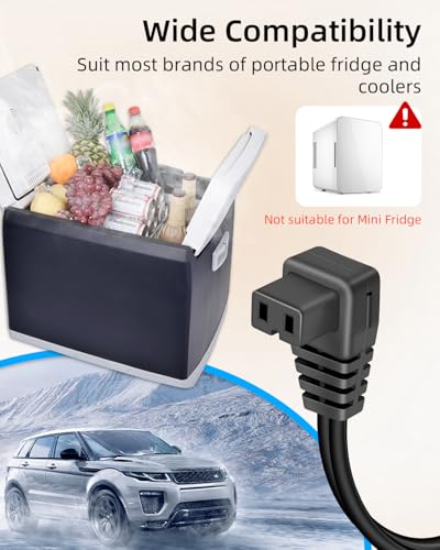 GELRHONR 12V Car Refrigerator DC Power Cable 10FT