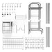 Over The Sink Dish Drying Rack, iSPECLE Large Premium 201 Stainless Steel Dish Rack with Utensil Holder Hooks for Kitchen Counter Non-Slip