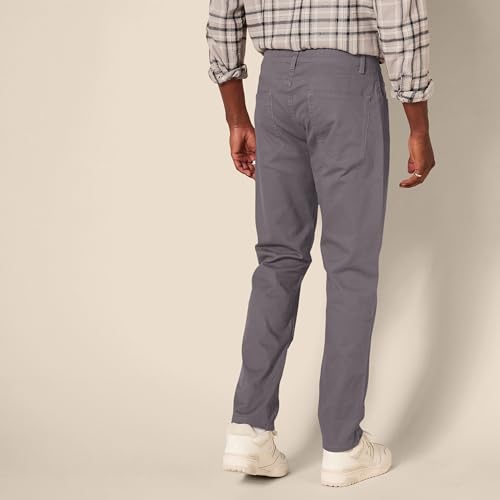 Amazon Essentials Men's Standard Athletic-Fit 5-Pocket Stretch Twill Pant, Dark Grey 36W x 29L by Amazon Essentials - Used condition - Image 2