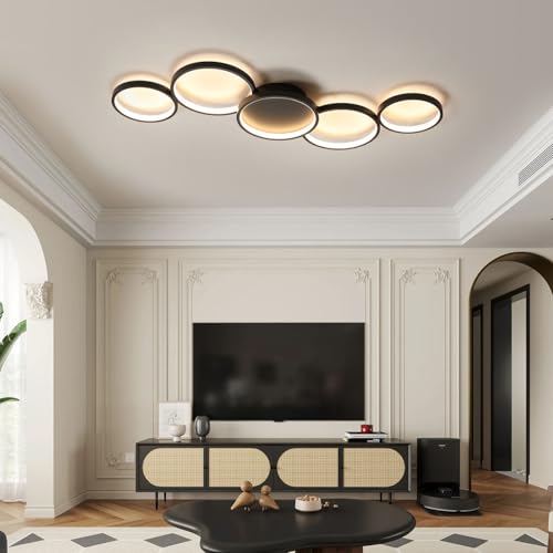 Plafonnier de bureau LED variable avec télécommande pour chambre et séjour - 4