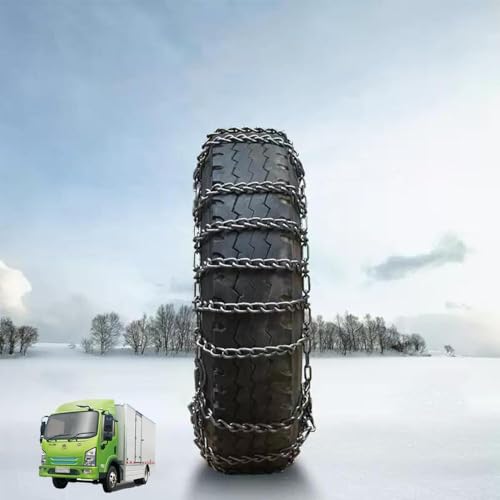 Set of 2 Snow Tire Chains Anti-Skid Thickening Tire Chains for Car SUV Pickup Trucks Van Trucks ATV Semi Trucks Light Truck Heavy Goods Vehicles in Snow,Ice,Sand and Mud 9mm 275/80R22.5