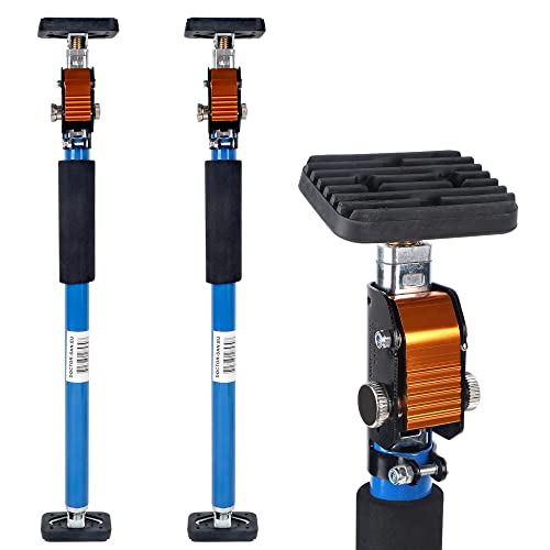 SAND MINE Third Hand Tool, Adjustable Support Pole, 3rd Hand Support System, Steel Support Rod for Cabinet Jacks Cargo Bars Drywall Support, Extends from 25 Inch to 45 Inch, 2 Pack by SAND MINE - Used condition - US$30.63