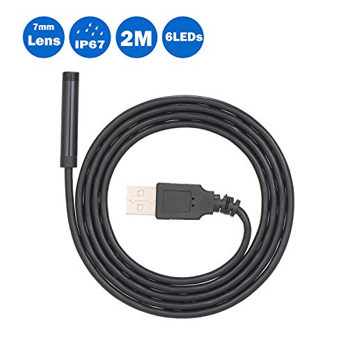 DECDEAL 7 MM 6 LED Lente Endoscópio IP67 Inspeção À Prova D 'Água Fio Boroscópio Tubo Cobra Câmera