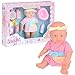 Toyrific Snuggles Baby Doll, corpo rigido impermeabile con accessori per bambola, bagno time Suzy