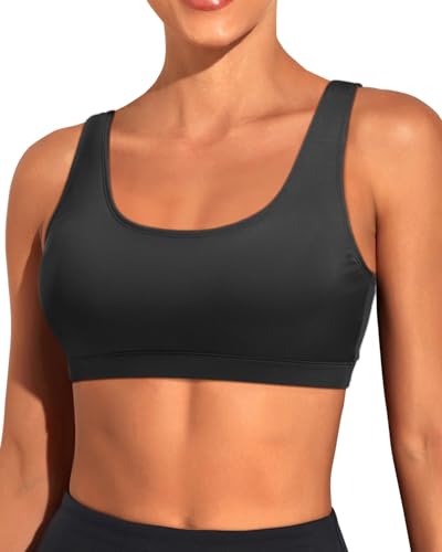 Tempt Me Women Sports Bra Bikini Top Push Up Scoop Neck Bathing Suits Top for Teen Girls2