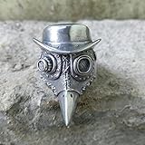CHABER Gothic Männer Pest Arzt Ring Totenkopf Ringe Punk Rock Party Ring Satanischen Schmuck Geschenke