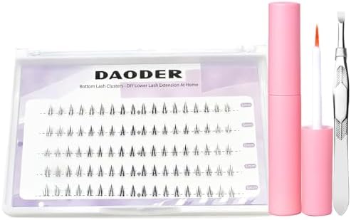 Amazon.com: Bottom Lash Clusters Kit Lower Lash Extension Natural ...