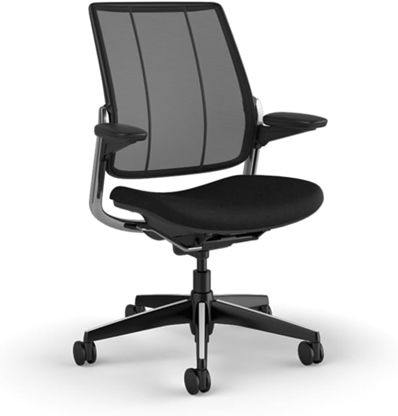 MingYi.office Arm Pads Caps Replacement for Humanscale Smart Office Chair in Black/Grey Color 1 Set (2pcs) (Black)