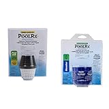 PoolRX+ Pool Unit 20k-30k gallons and Pool RX 102001 6 Month Swimming Pool Algaecide Replacement