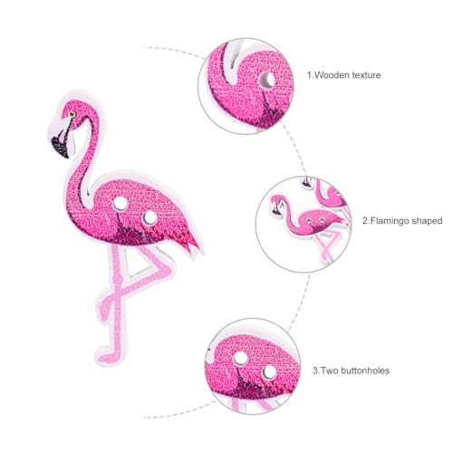 Apliques de flamenco TEHAUX de madera para decoración y álbumes de recortes diy 5