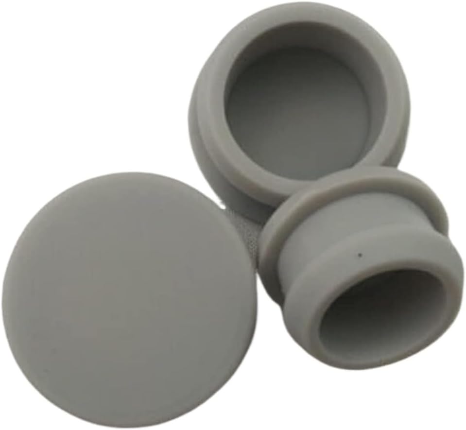 10PCS Gray Snap-on Silicone Rubber Blanking End Caps Tube Inserts Bung 10mm-30mm(A 28mm)