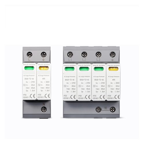 Parafoudre SPD AC 230V EKU5-T2-40-1PN275 pour tableau électrique sur rail DIN