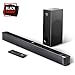 Produktbild Soundbar mit Wireless Subwoofer 2.1 Kanal,BOMAKER 150W 35 Zoll Bluetooth 4.2 Lautsprecher für TV,DSP Technologie(mit AUX,USB,Koaxiale,Optischer Anschluss) für Heimkino,Party-Schwarz
