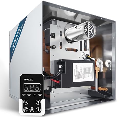 RUNSAIL® 65,000 BTU RV Tankless Water Heater without Door, Endless Hot Water Supply,3.96 GPM Propane Gas, 3 Optional Door Sizes 15