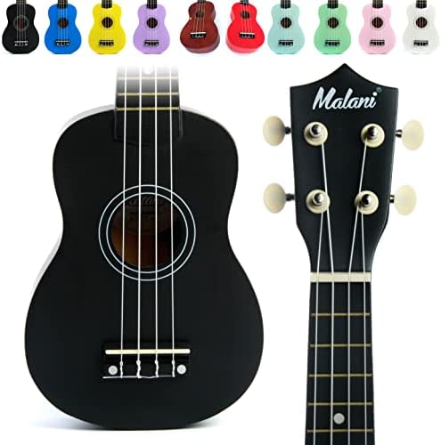 Black Ukulele - Ukeleles for Adults Beginners with Bag, Video Mini Course, 2750+ page downloadable Songs & Chord Kit - Kids Ukulele - Music Instruments for Kids - Musical Instruments for Adults