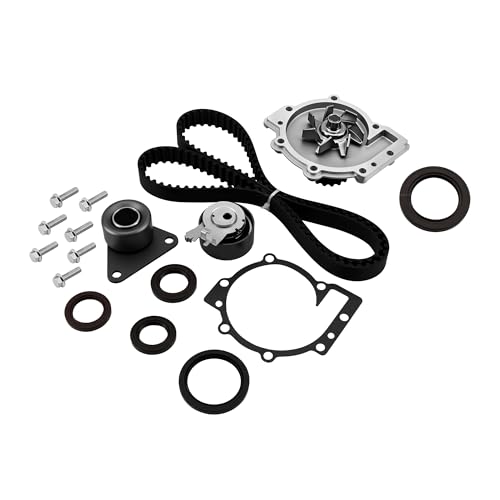 GLOCRORET Timing Belt Kit with Water Pump Compatible with 2001-2013