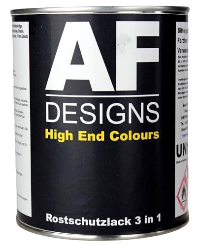 Alex Flittner Designs Rostschutzlack 3:1 Metallschutzlack Rostschutzfarbe RAL Alle Farben (RAL 3003 Rubinrot, 1 Kilogramm)