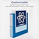 Avery Heavy Duty View 3 Ring Binder, 1.5 One Touch Slant Ring, Holds 8.5 x 11 Paper, 1 Pacific Blue Binder (79722)
