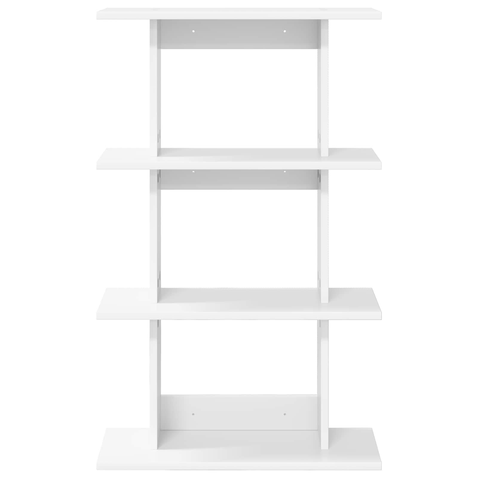 Wandregal Wandhalterung Weiß aus Holzwerkstoff 56 x 20 x 90 cm, platzsparendes Hängeboard mit viel Stauraum für Wohnzimmer, Schlafzimmer, Küche, Bad und Büro