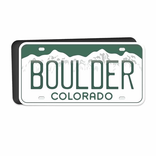 Imán decorativo flexible state license plate 4" x 2"