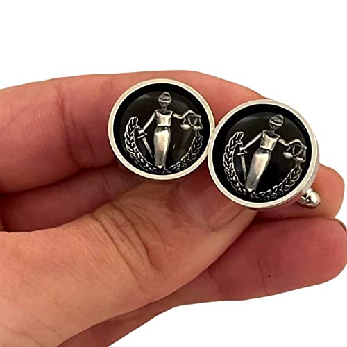 Pin y Mancuernas Lady of Justice para Abogados miniatura 4