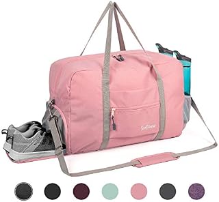 Sports Gym Bag with Wet Pocket & Shoes Compartment, Travel Duffel Bag