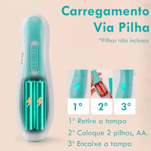 Lixa de Unha Eletrica Para Bebe Recém Nascido Com Luz Aparador Cortador Confortável 6 em 1 Diversas